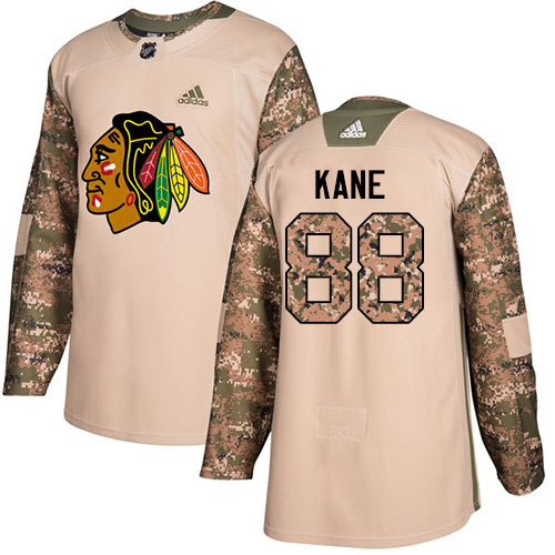 Adidas Blackhawks #88 Patrick Kane Camo Authentic Veterans Day Stitched NHL Jersey